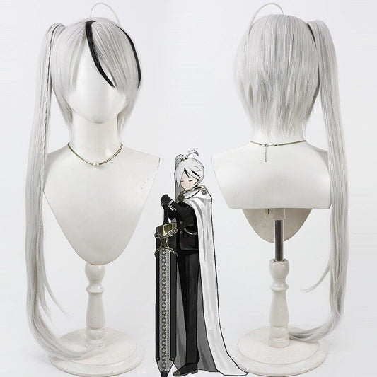 Games Cosplay Wigs Yan Vismok Library of Ruina Silver Wigs