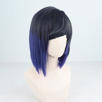 Games Cosplay Wigs Yelan Navy Gradient Wigs Genshin Impact