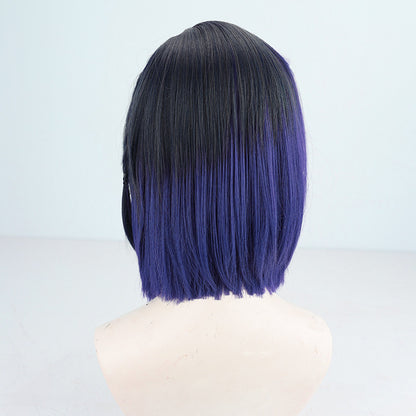 Games Cosplay Wigs Yelan Navy Gradient Wigs Genshin Impact