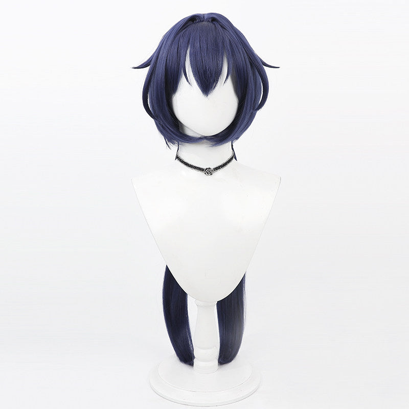 Games Cosplay Wigs Yunli Dark Blue Wigs Honkai: Star Rail
