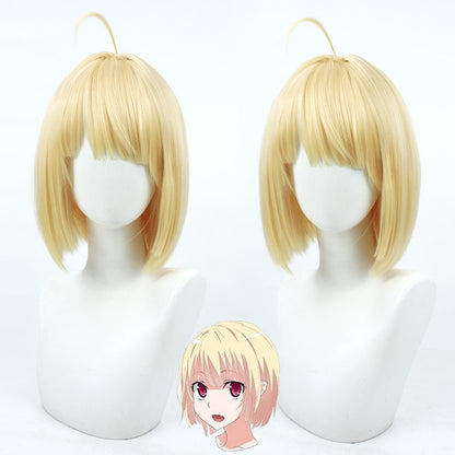 Gasper Vladi Cosplay Wigs High School DxD Yellow Bob Wigs