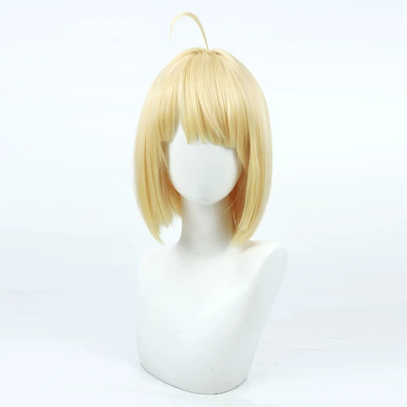 Gasper Vladi Cosplay Wigs High School DxD Yellow Bob Wigs