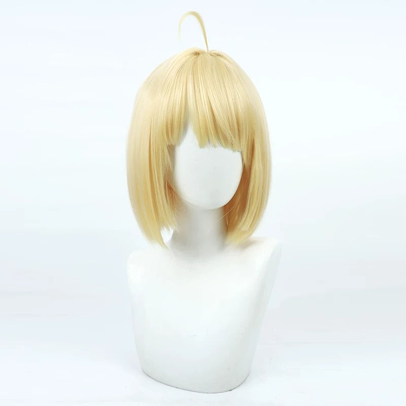 Gasper Vladi Cosplay Wigs High School DxD Yellow Bob Wigs