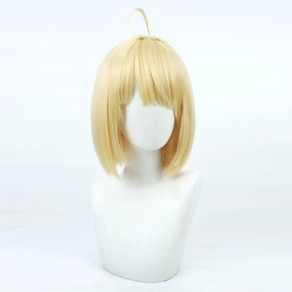 Gasper Vladi Cosplay Wigs High School DxD Yellow Bob Wigs