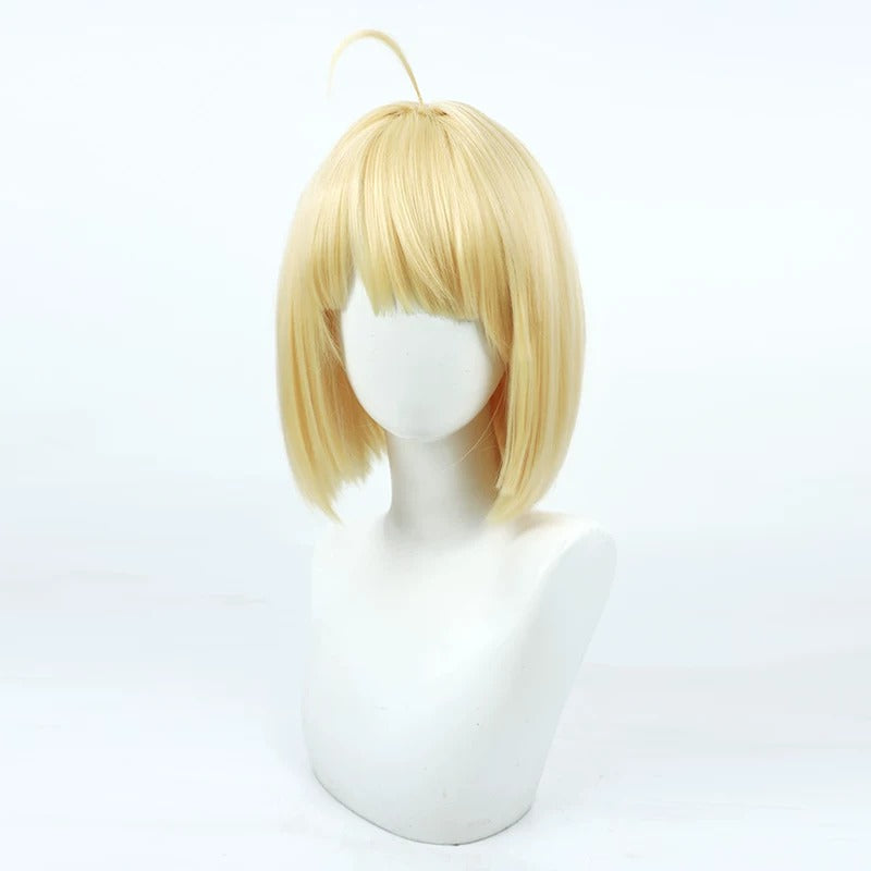 Gasper Vladi Cosplay Wigs High School DxD Yellow Bob Wigs