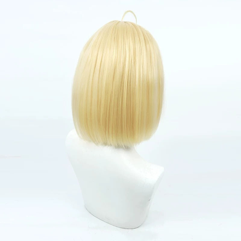Gasper Vladi Cosplay Wigs High School DxD Yellow Bob Wigs