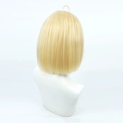 Gasper Vladi Cosplay Wigs High School DxD Yellow Bob Wigs