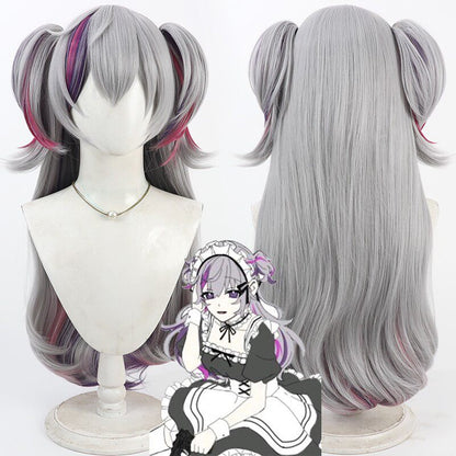 Genderbend Fuwa Minato Cosplay Wigs NIJISANJI VTuber Ponytail Wigs