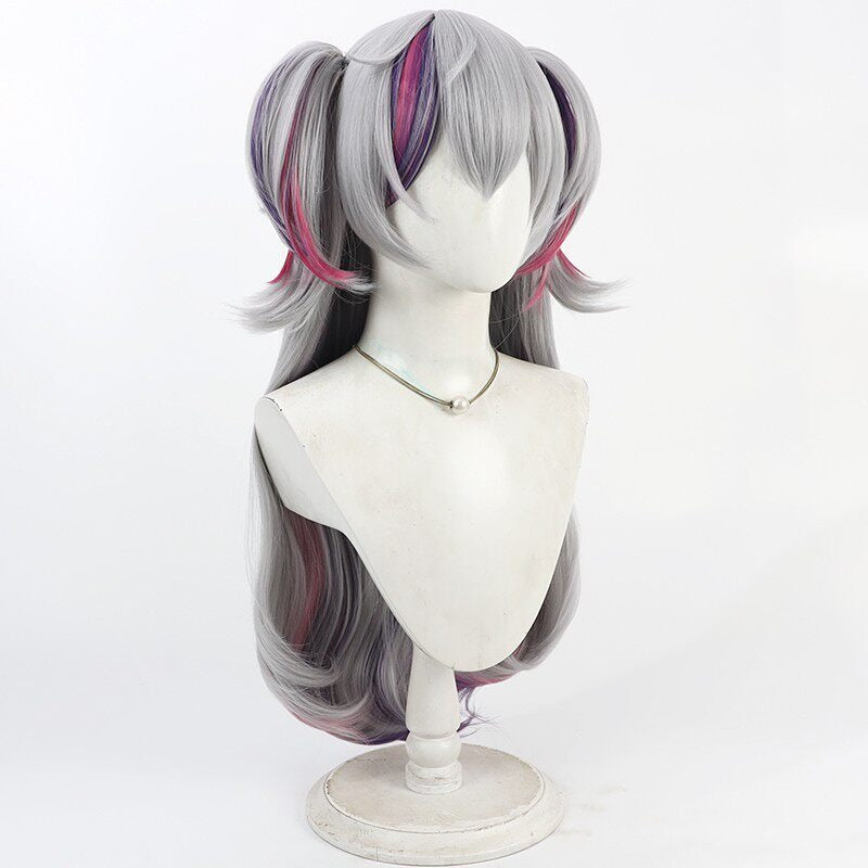 Genderbend Fuwa Minato Cosplay Wigs NIJISANJI VTuber Ponytail Wigs