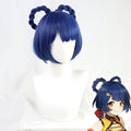 Genshin Impact Cosplay Wigs Xiangling Blue Wigs