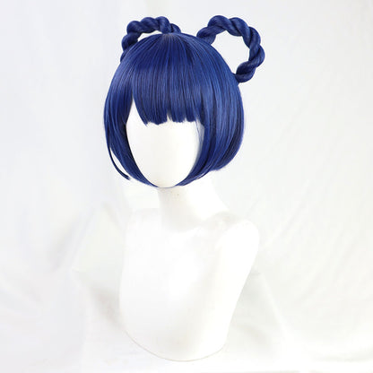 Genshin Impact Cosplay Wigs Xiangling Blue Wigs