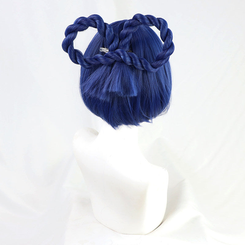 Genshin Impact Cosplay Wigs Xiangling Blue Wigs