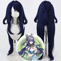 Genshin Impact Games Cosplay Wigs Lauma Navy Blue Wigs