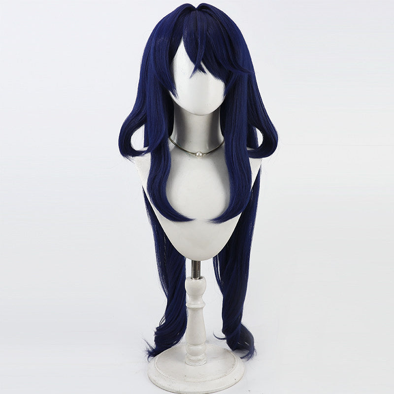 Genshin Impact Games Cosplay Wigs Lauma Navy Blue Wigs