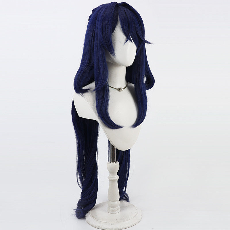 Genshin Impact Games Cosplay Wigs Lauma Navy Blue Wigs