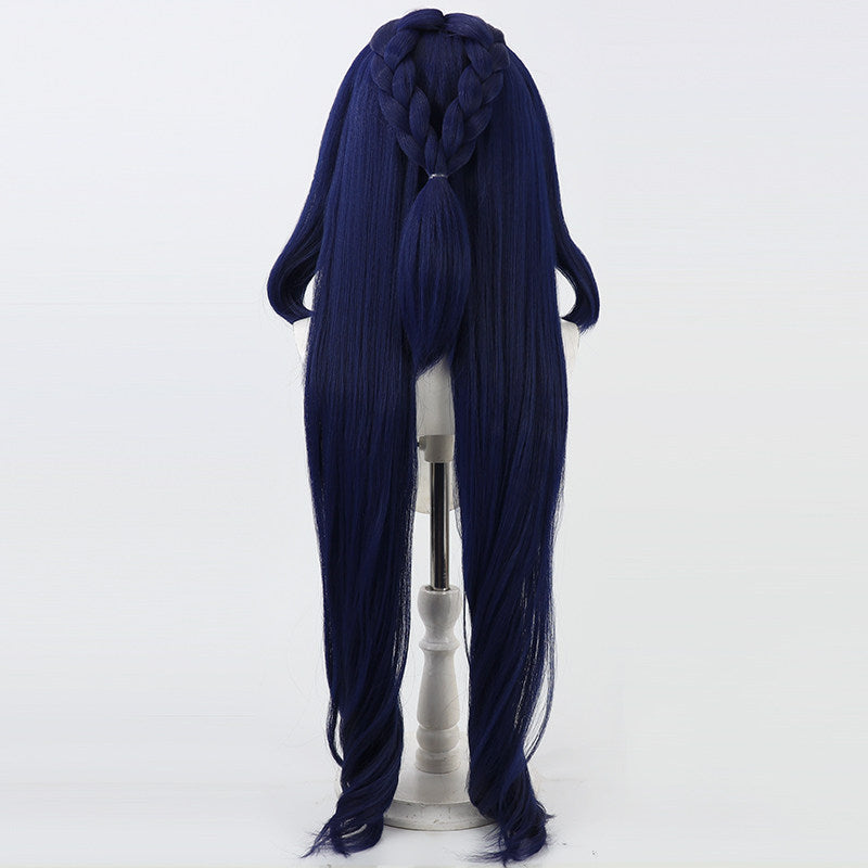 Genshin Impact Games Cosplay Wigs Lauma Navy Blue Wigs