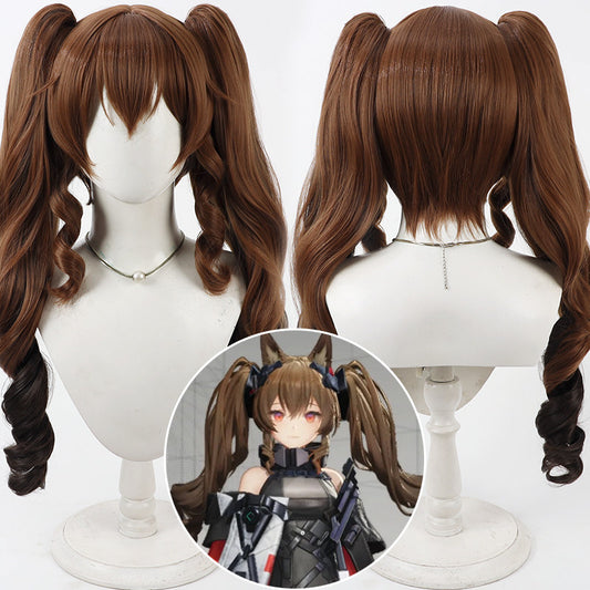 Gilberta Arknights Cosplay Wigs Gradient Split Ponytail Wigs