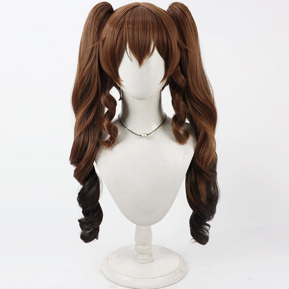 Gilberta Arknights Cosplay Wigs Gradient Split Ponytail Wigs