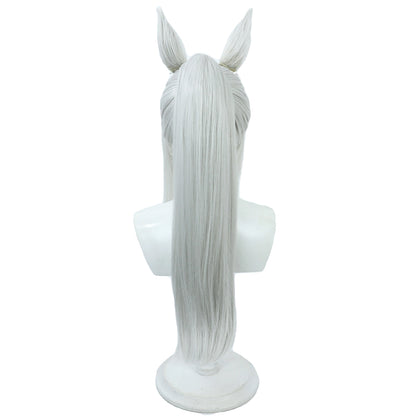 Gold Ship Cosplay Wigs La mode 564 Silver Grey WIgs Umamusume: Pretty Derby