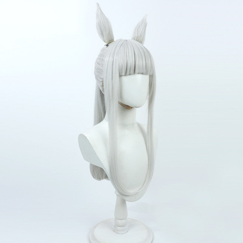 Gold Ship Cosplay Wigs La mode 564 Silver Grey WIgs Umamusume: Pretty Derby