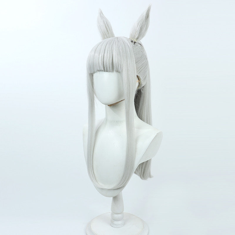 Gold Ship Cosplay Wigs La mode 564 Silver Grey WIgs Umamusume: Pretty Derby
