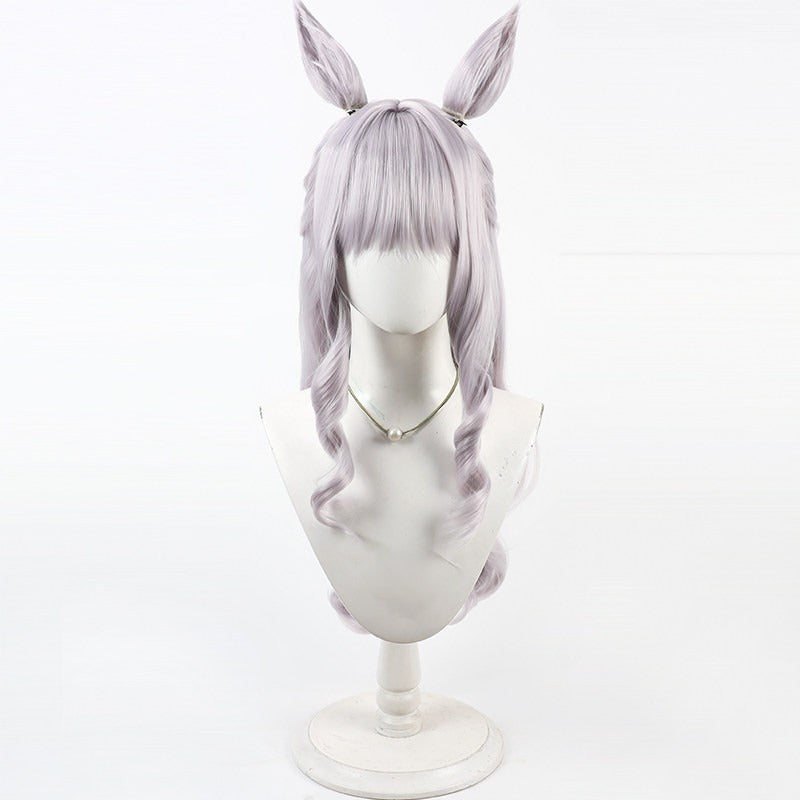 Gold Ship Cosplay Wigs Swimsuit Loose Hair With Ears Pretty Derby