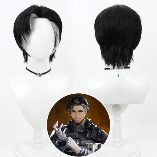 Gustave Kateb Cosplay Wigs White Highlight Wigs Arknights