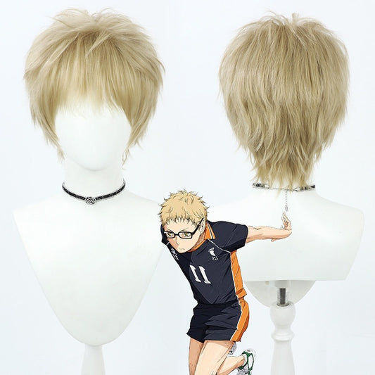 Haikyu!! Cosplay Wigs Tsukishima Kei