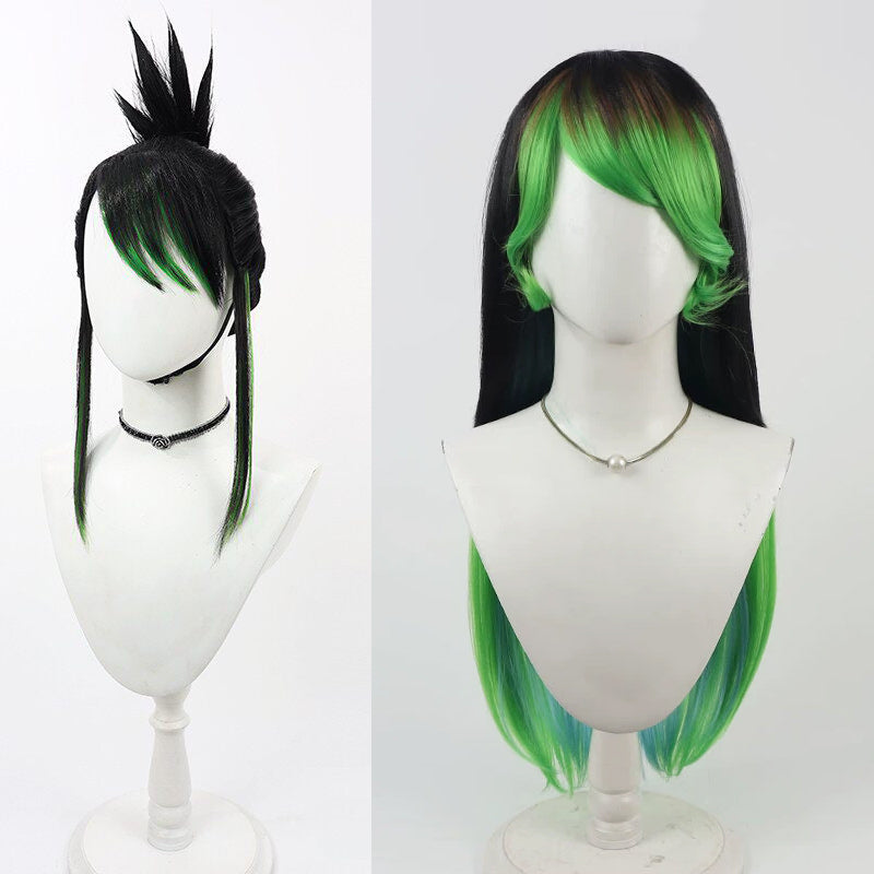 Hanabatake Chaika Cosplay Wigs NIJISANJI VTube Black Wigs