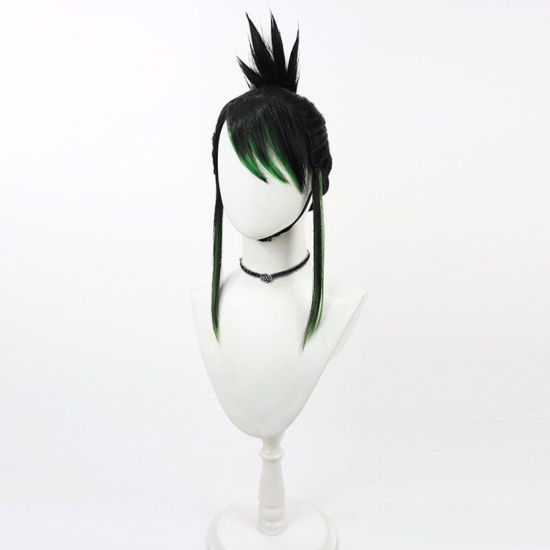 Hanabatake Chaika Cosplay Wigs NIJISANJI VTube Black Wigs