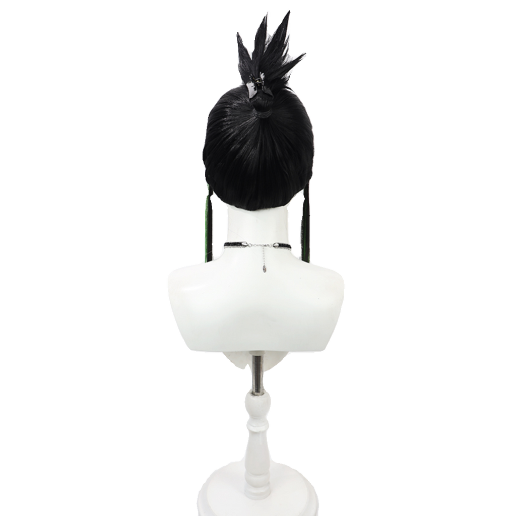 Hanabatake Chaika Cosplay Wigs NIJISANJI VTube Black Wigs