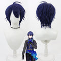 Harusaki Air Cosplay Wigs Dark Blue Short Hair NIJISANJI Prince