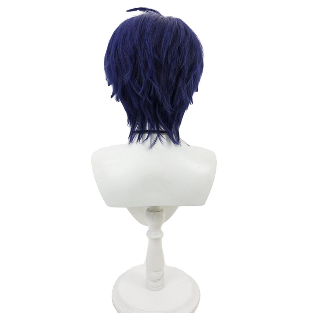 Harusaki Air Cosplay Wigs Dark Blue Short Hair NIJISANJI Prince