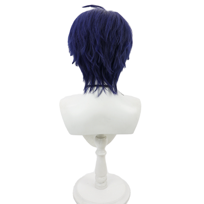 Harusaki Air Cosplay Wigs Dark Blue Short Hair NIJISANJI Prince