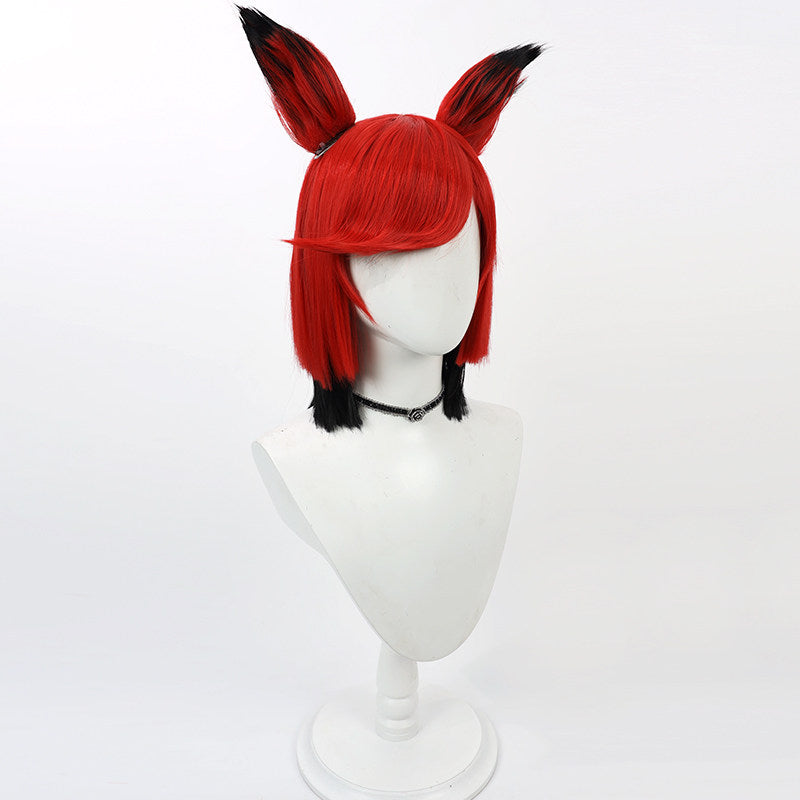 Hazbin Hotel Cosplay Wigs Alastor Red Gradient Wigs