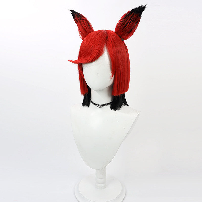 Hazbin Hotel Cosplay Wigs Alastor Red Gradient Wigs