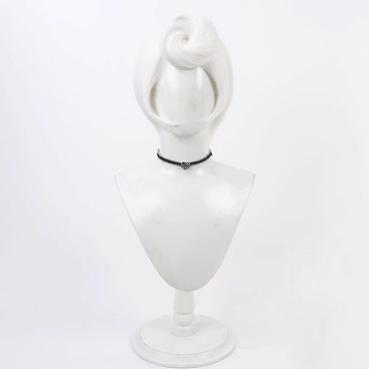 Hazbin Hotel Cosplay Wigs Rosie Pure White Wigs