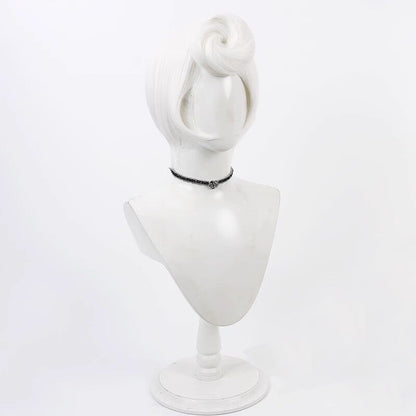 Hazbin Hotel Cosplay Wigs Rosie Pure White Wigs