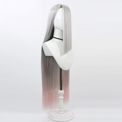 Hazbin Hotel Cosplay Wigs Vaggie Silver White Gradient Wigs