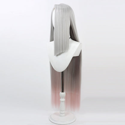 Hazbin Hotel Cosplay Wigs Vaggie Silver White Gradient Wigs