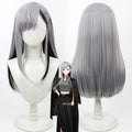 Higuchi Kaede Cosplay Wigs NIJISANJI Virtual YouTuber Grey Wigs