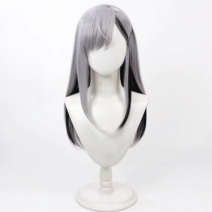 Higuchi Kaede Cosplay Wigs NIJISANJI Virtual YouTuber Grey Wigs