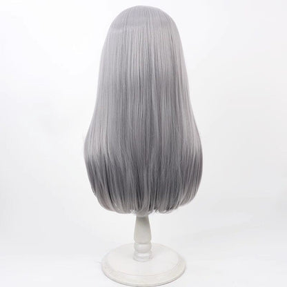 Higuchi Kaede Cosplay Wigs NIJISANJI Virtual YouTuber Grey Wigs