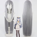 Hikari Shikiji Cosplay Wigs Blue Archive Grey Blue Wigs