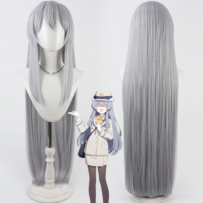 Hikari Shikiji Cosplay Wigs Blue Archive Grey Blue Wigs