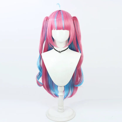 Hololive VTuber Minato Aqua Cosplay Wigs Split Ponytail Wigs