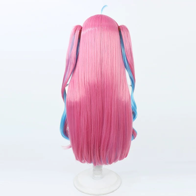Hololive VTuber Minato Aqua Cosplay Wigs Split Ponytail Wigs