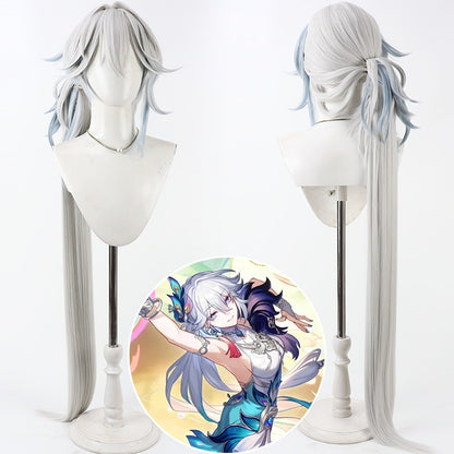 Honkai: Star Rail Cosplay Wigs Games Yao Guang Silver Wigs