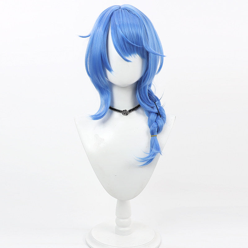 Honor of Kings Cosplay Wigs Yixing Snow Blossom Dark Blue Wigs