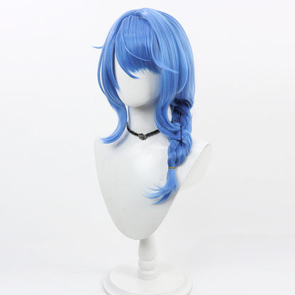 Honor of Kings Cosplay Wigs Yixing Snow Blossom Dark Blue Wigs